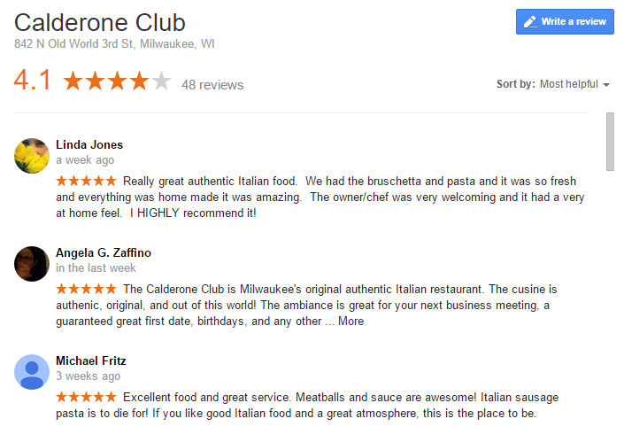 reviews on google maps